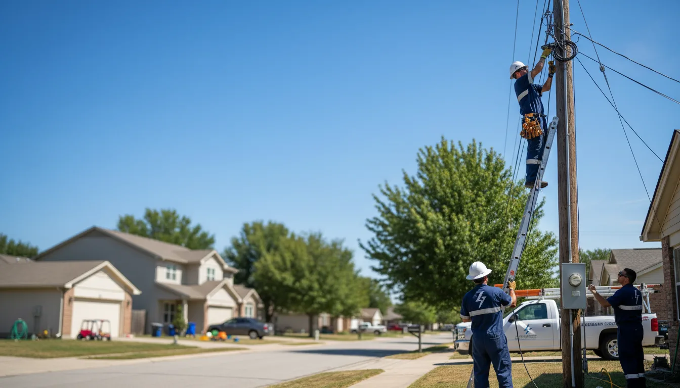 Residential electrician providing installation services in Sandy Lake, PA